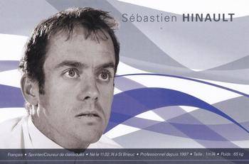 2009 AG2R La Mondiale #NNO Sébastien Hinault Front